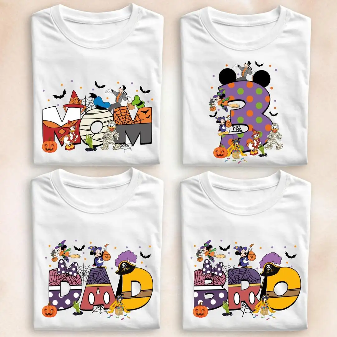 Disney Halloween Birthday Family Matching Shirt