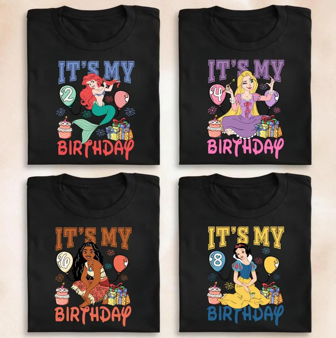 Disney Princess Birthday Shirt for Girls Trip