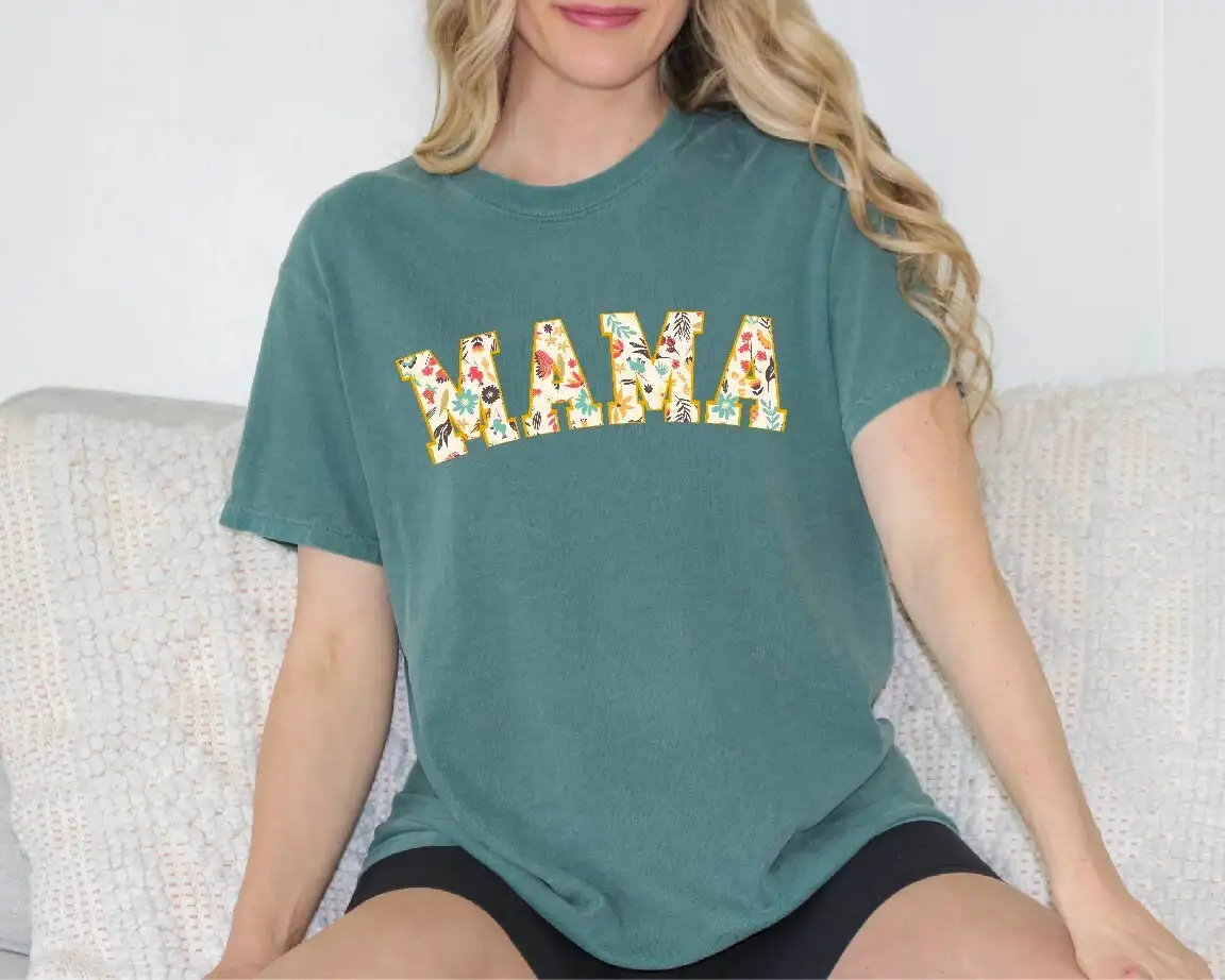 Floral Mama Shirt Gift From Daughter Comfort Colors