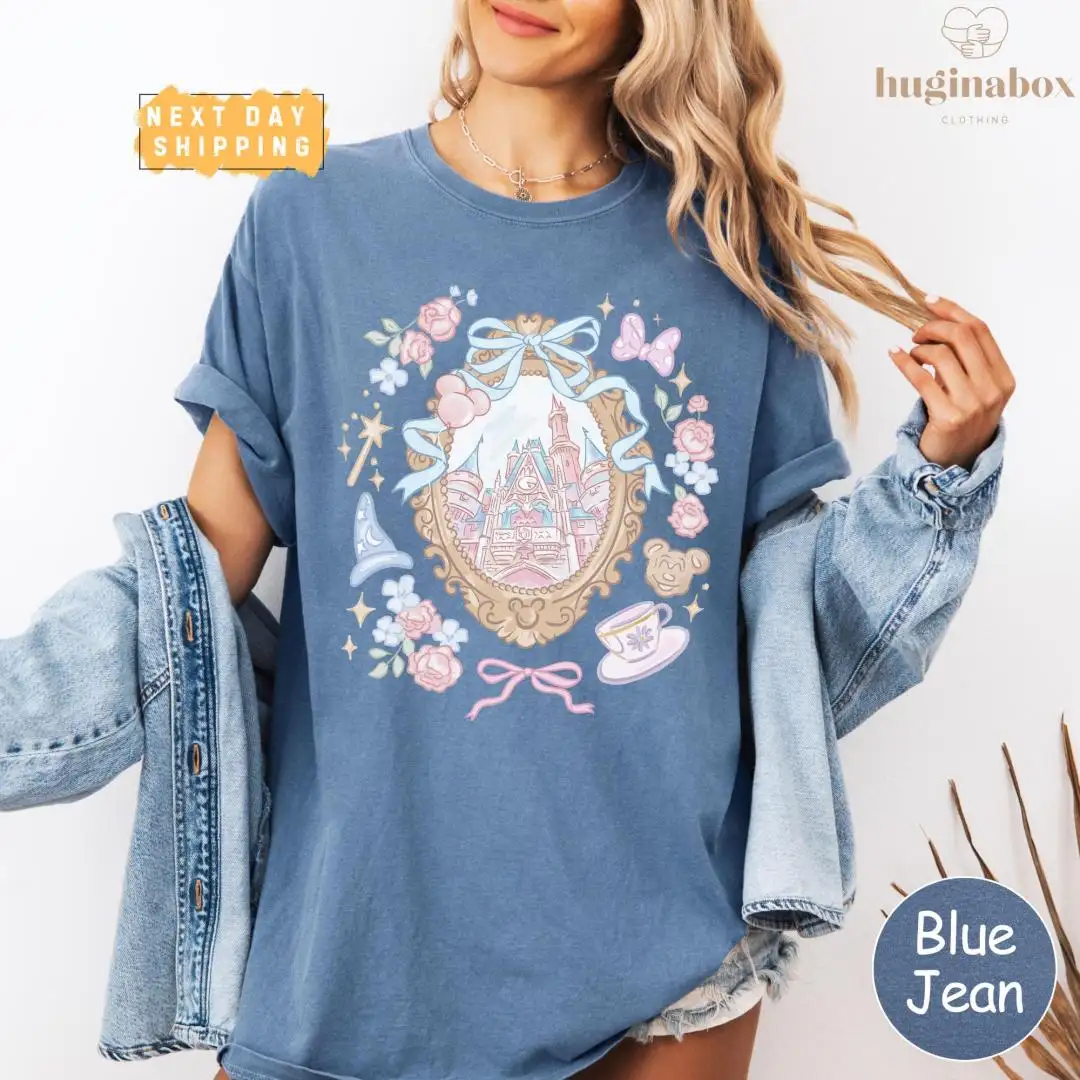 Disney Castle Coquette Bow Shirt for Girly Magic Kingdom Trips