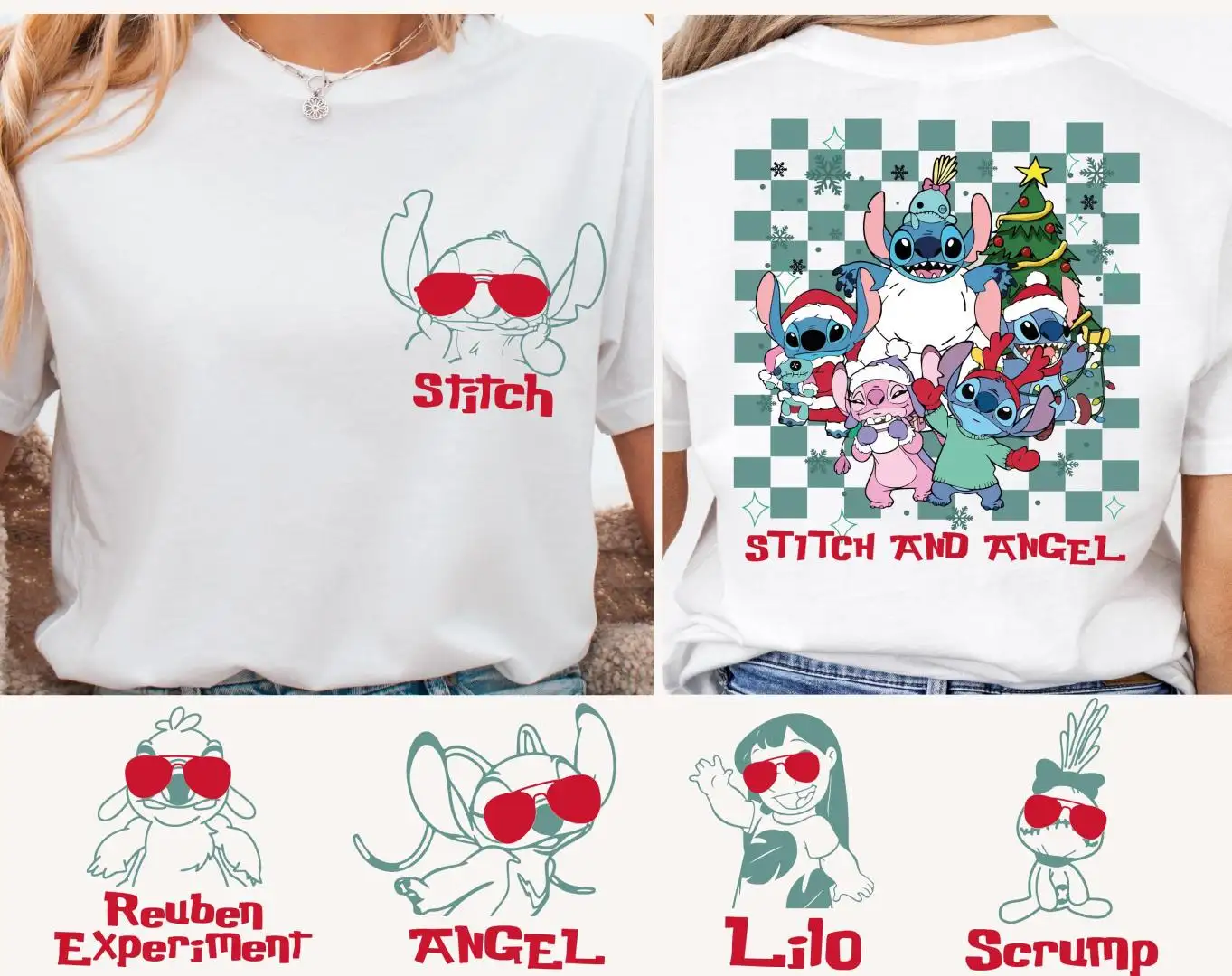 Disney Stitch Christmas Family Matching Shirt