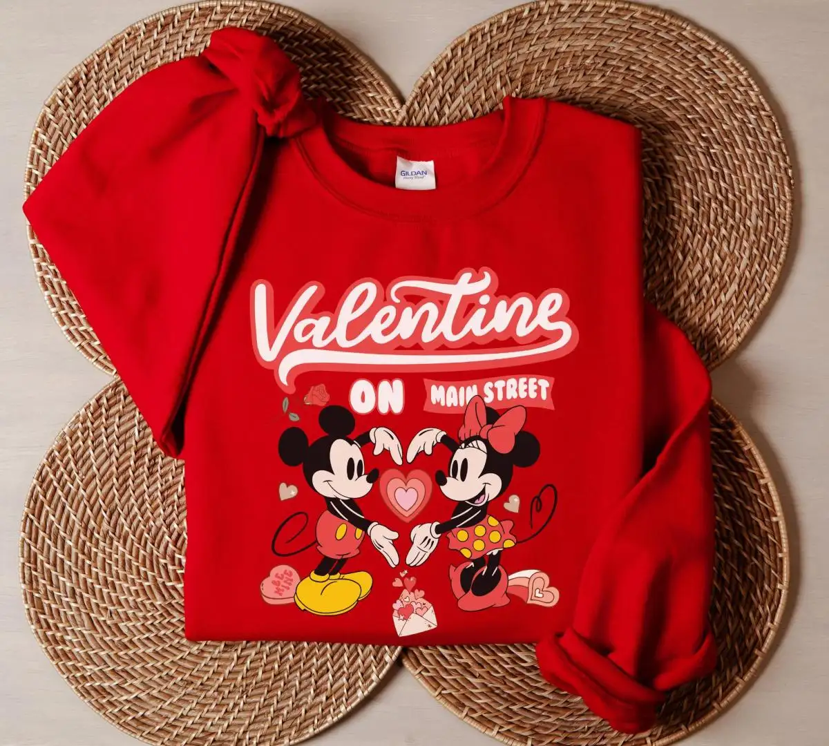 Retro Disneyland Valentine Shirt for Couples