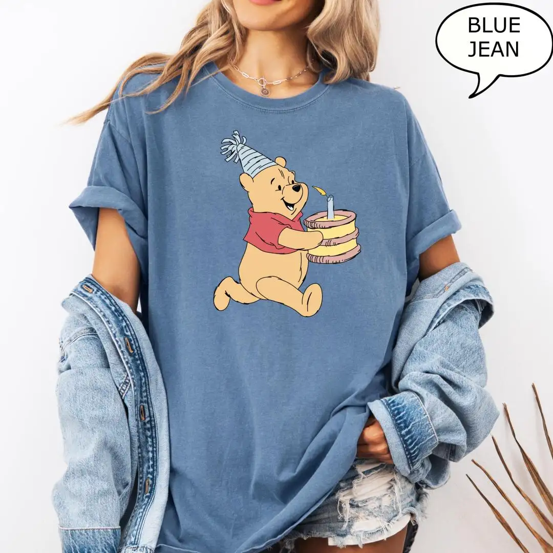 Comfort Colors Winnie The Pooh Birthday Shirt