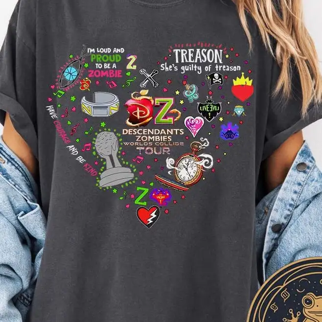 Descendants Zombies Tour Matching Shirt for Summer Festivals