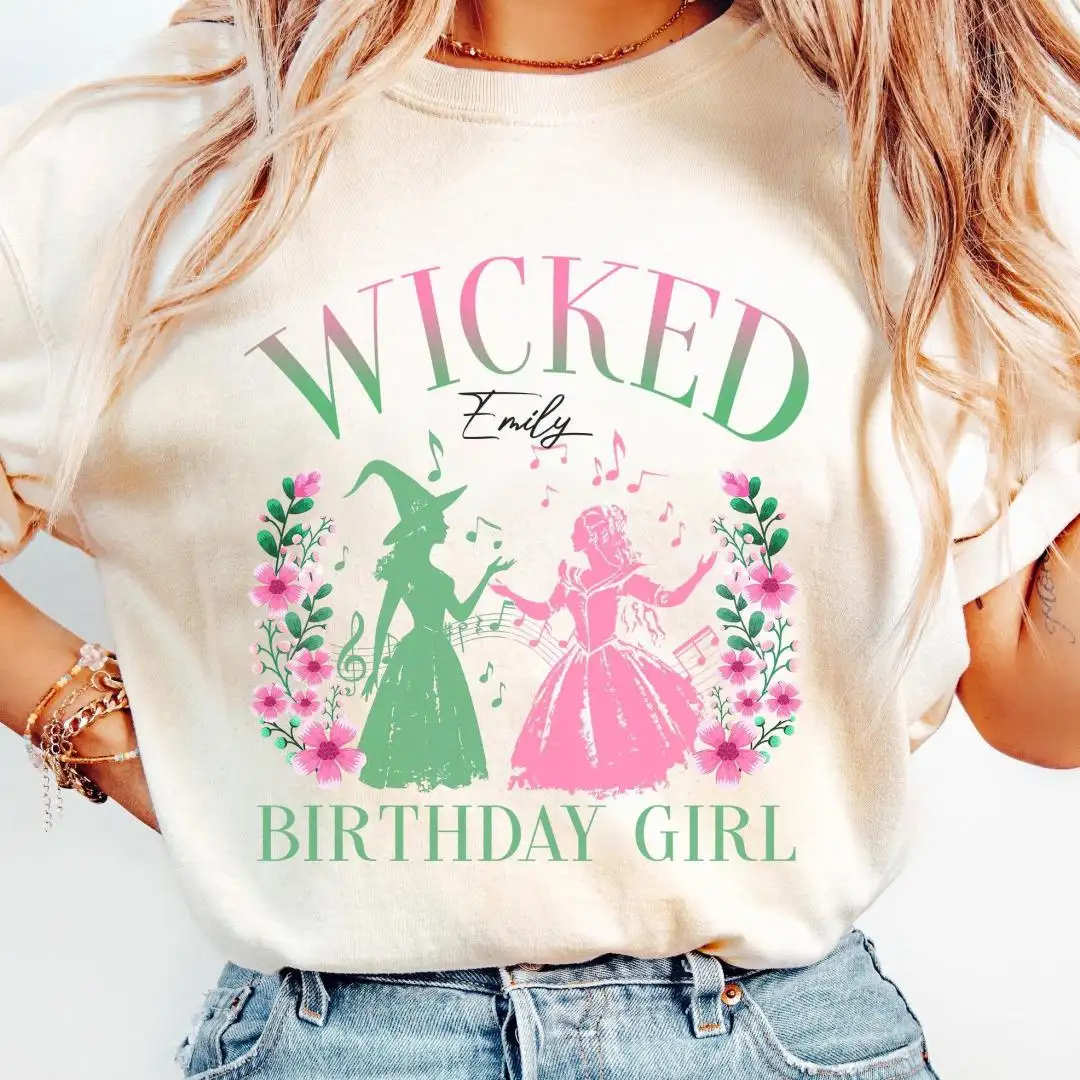 Custom Wicked Movie Birthday Shirt For Wizard Of Oz Fans