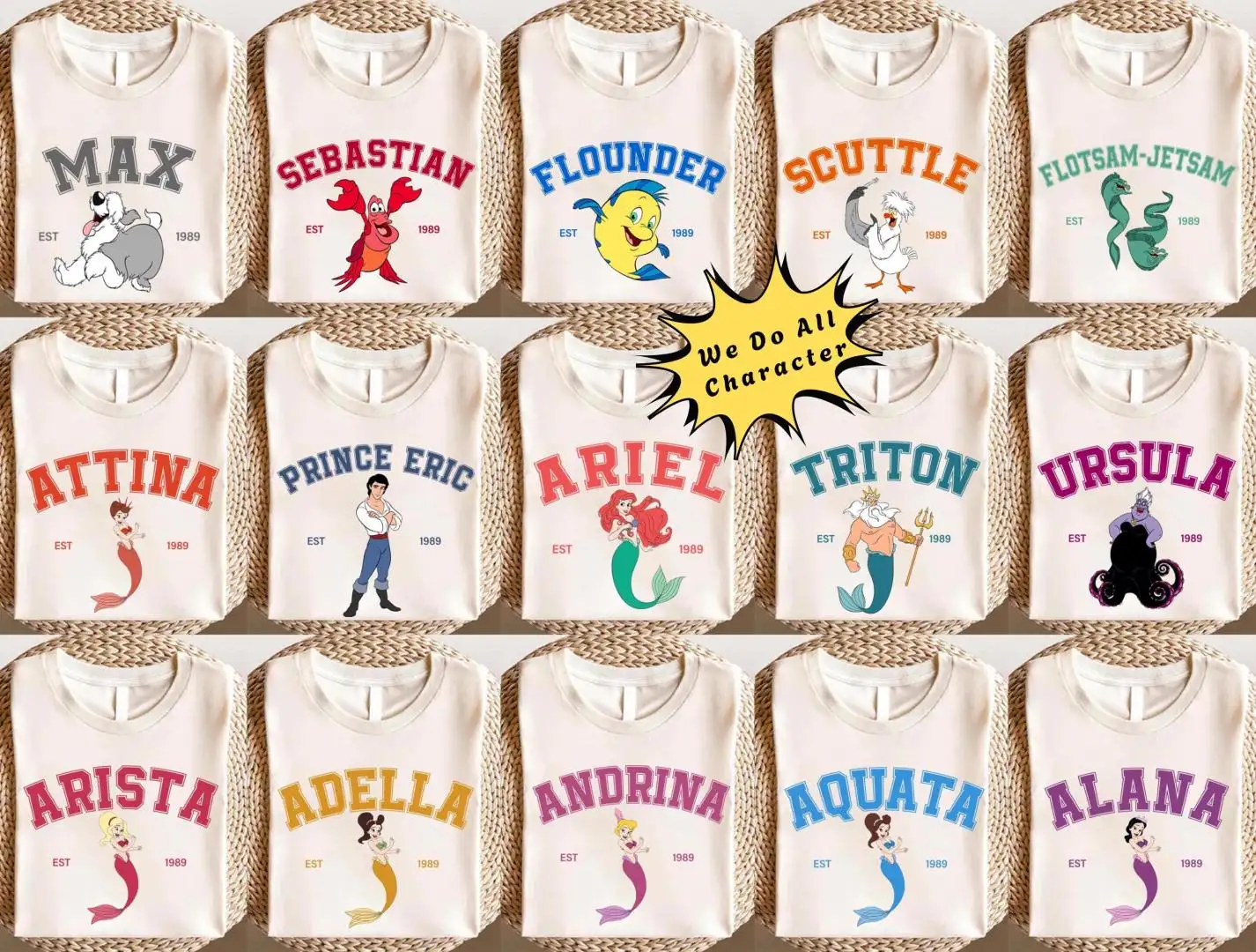 Custom Disney Little Mermaid Shirt for Women and Girls