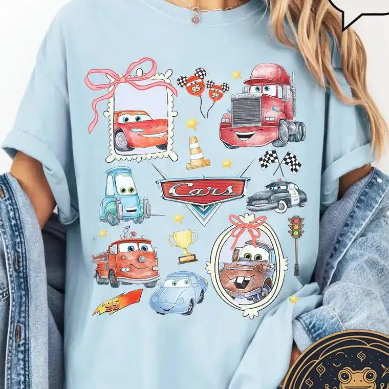 Vintage Disney Cars Shirt for Girls Birthday Trip