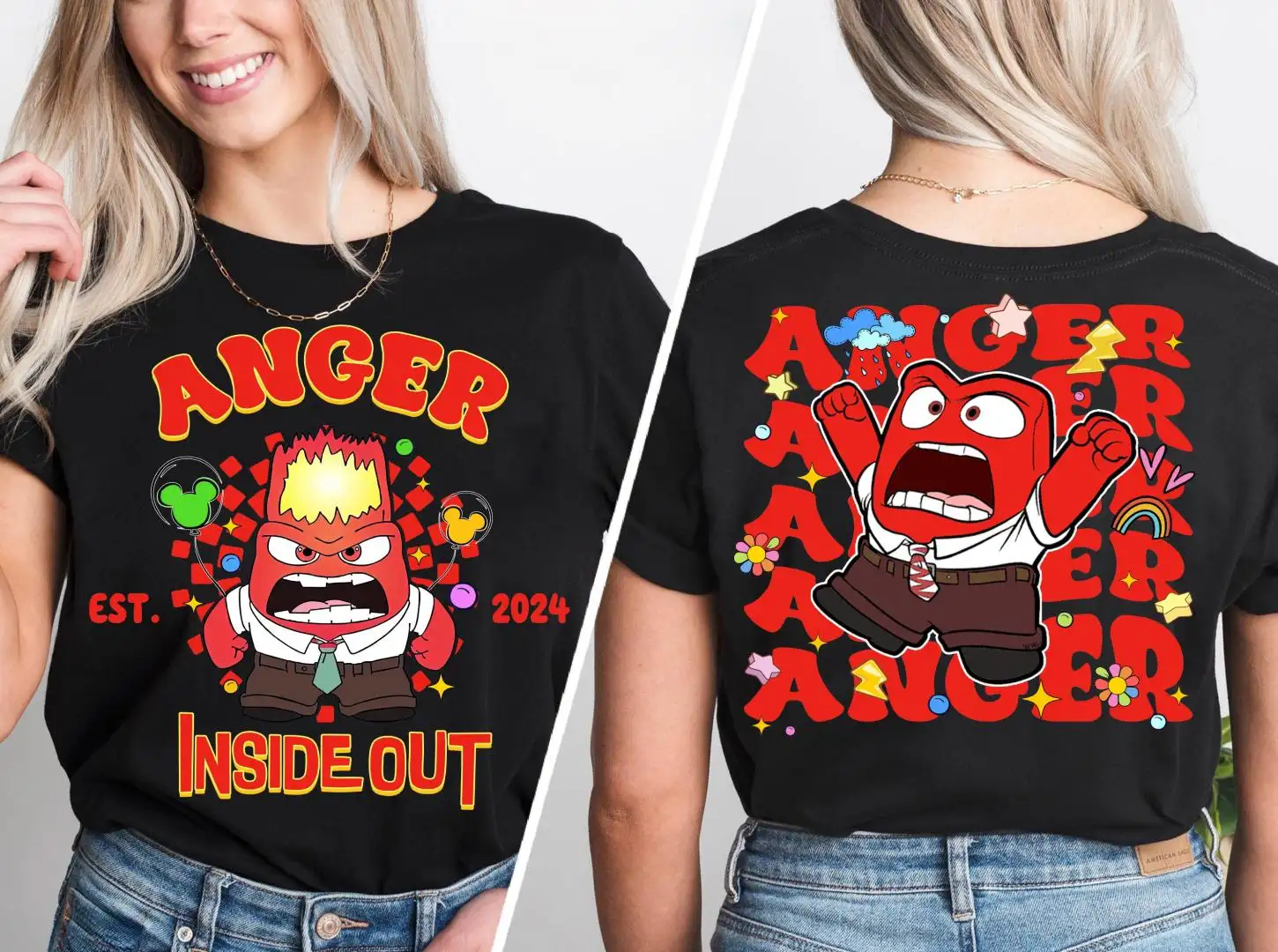 Disney Inside Out Anger Shirt for Family Vacation