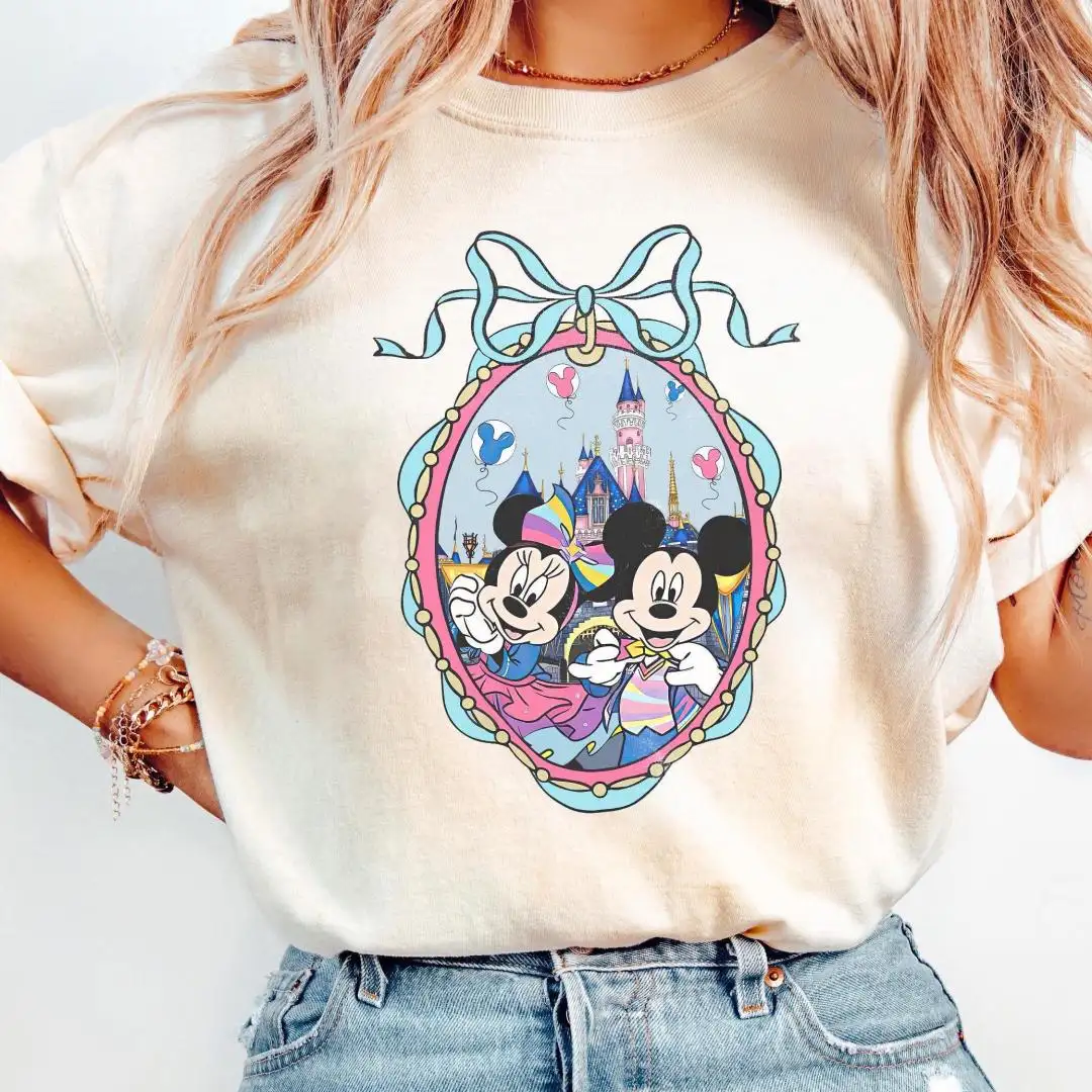 Disneyland 70th Anniversary Coquette Bows Shirt