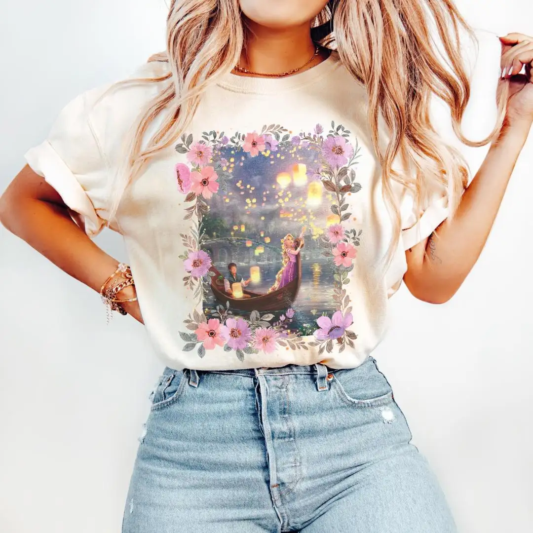 Vintage Tangled Rapunzel Lantern Shirt