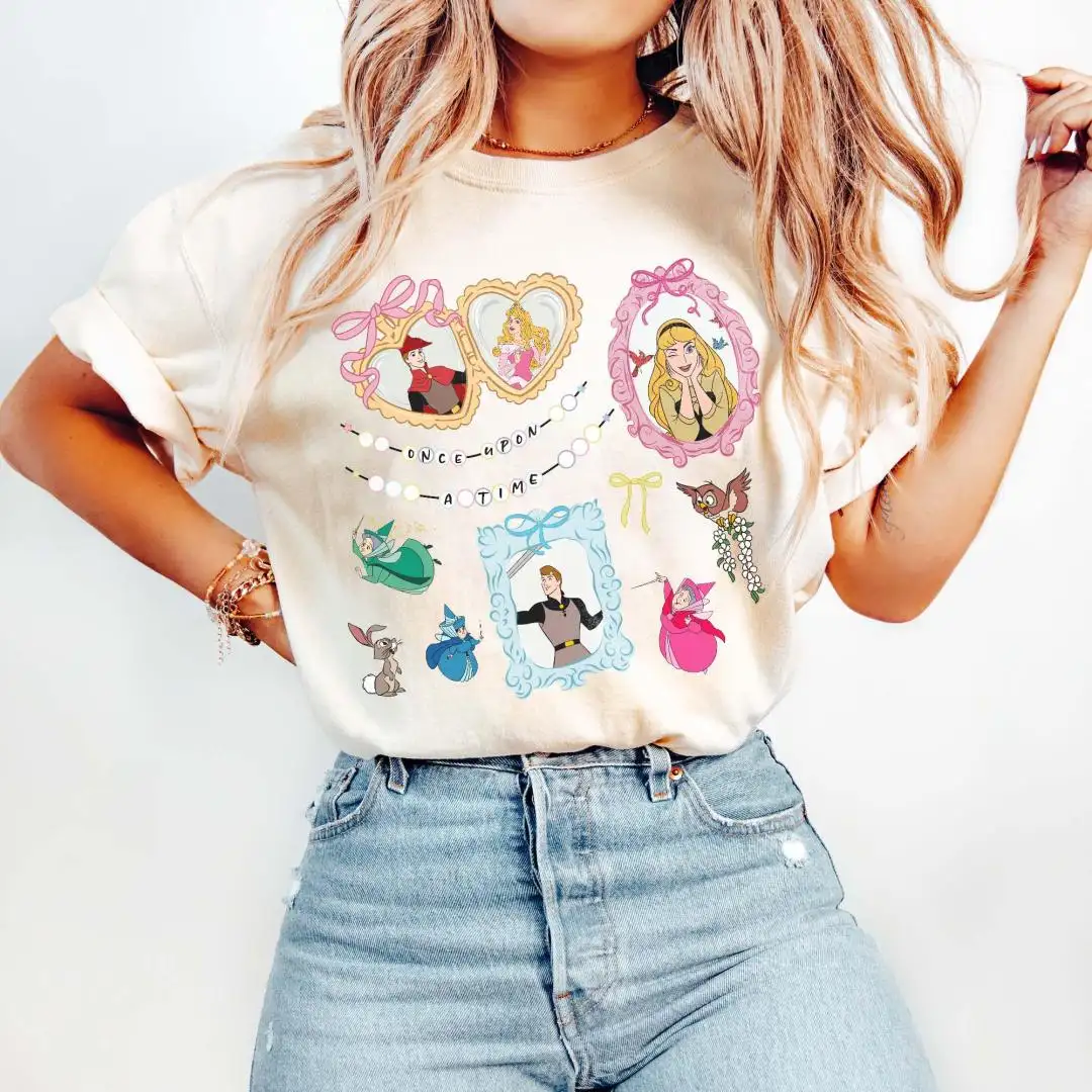 Vintage Disney Princess Aurora Shirt for Girls