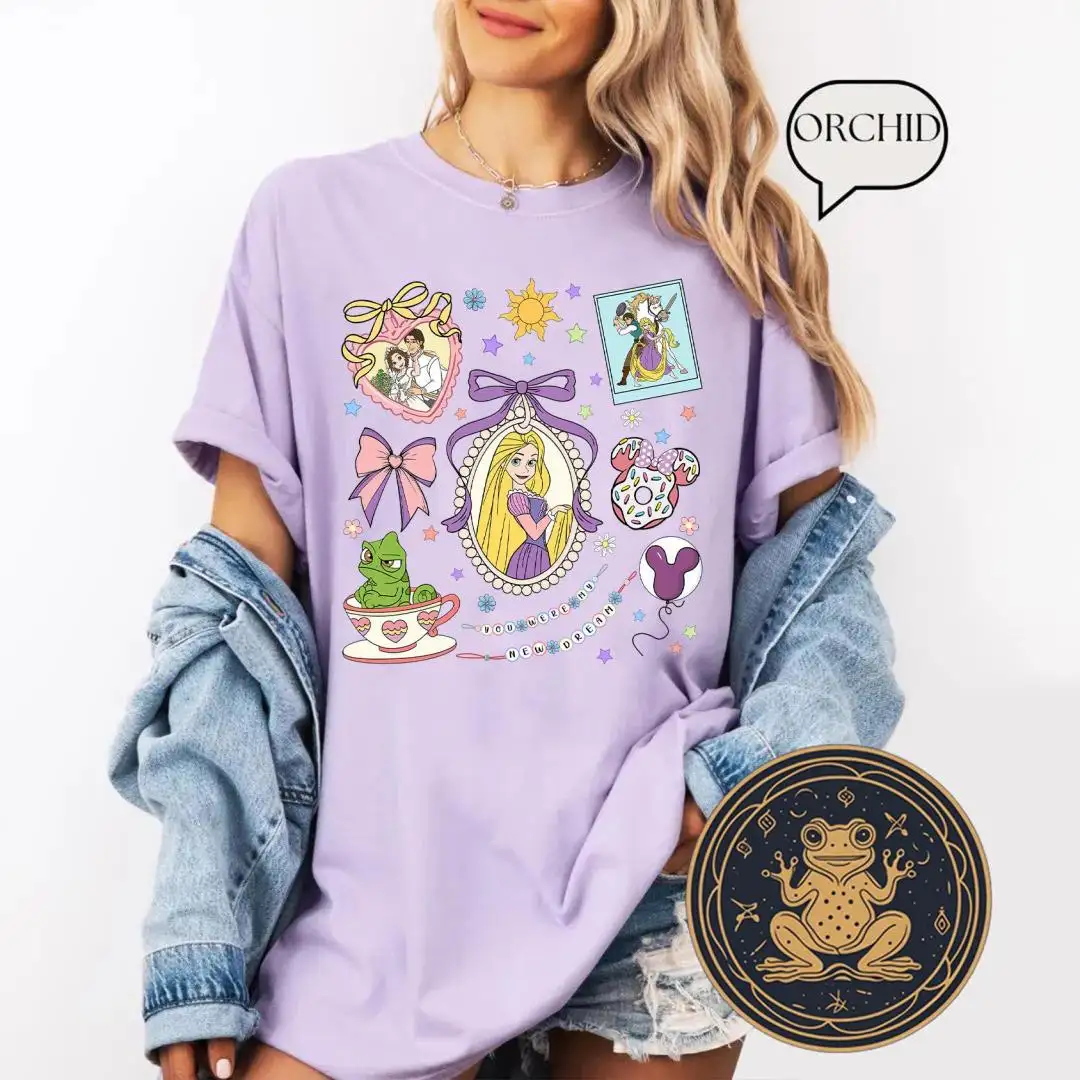 Coquette Bow Disney Princess Rapunzel Mirror Shirt
