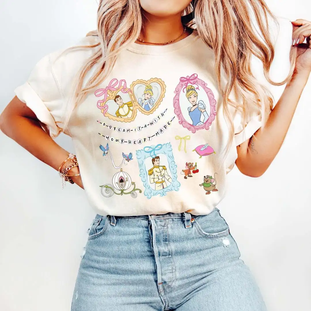 Disney Cinderella Dream Wish Heart Shirt for Women
