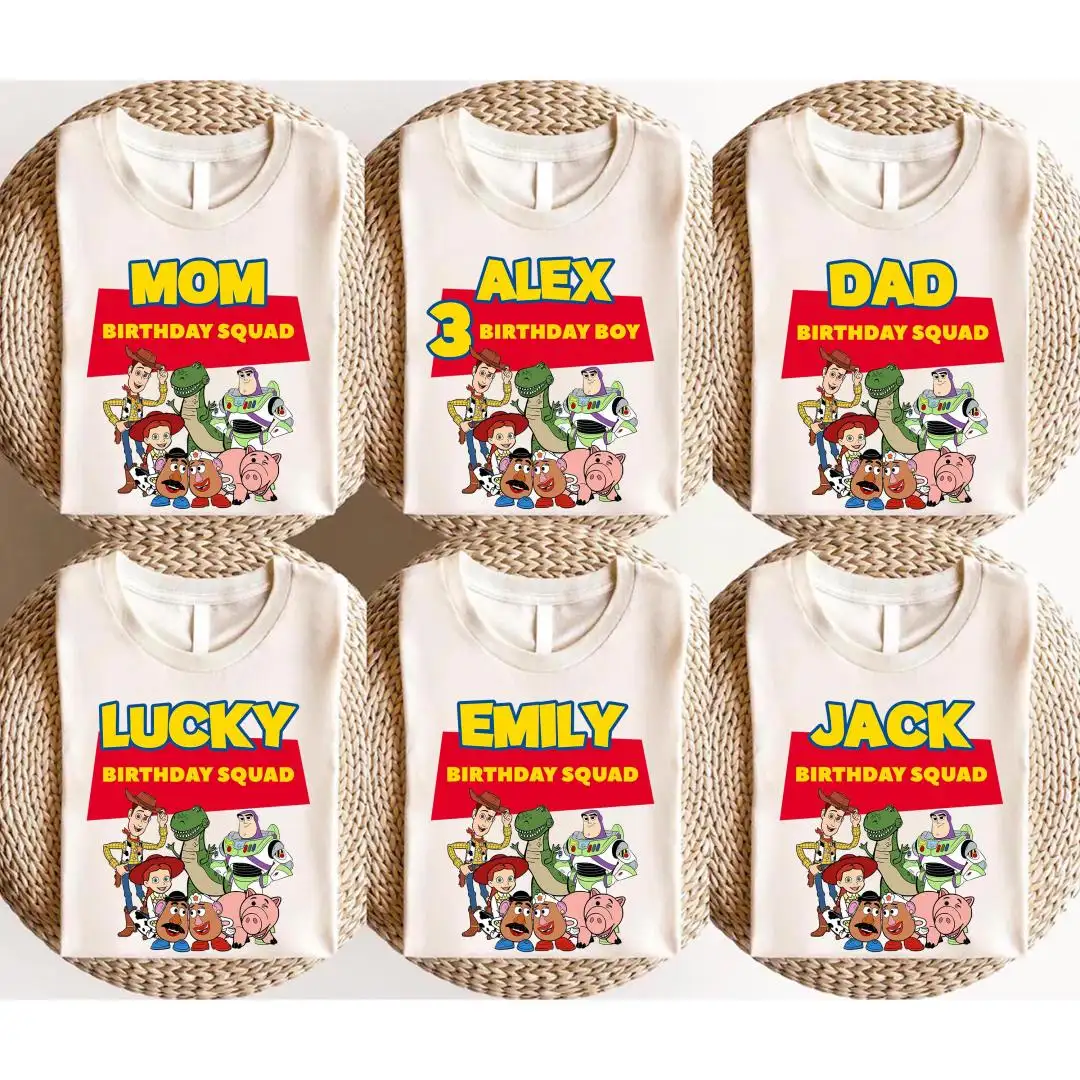 Custom Toy Story Birthday Shirt for Family Matching