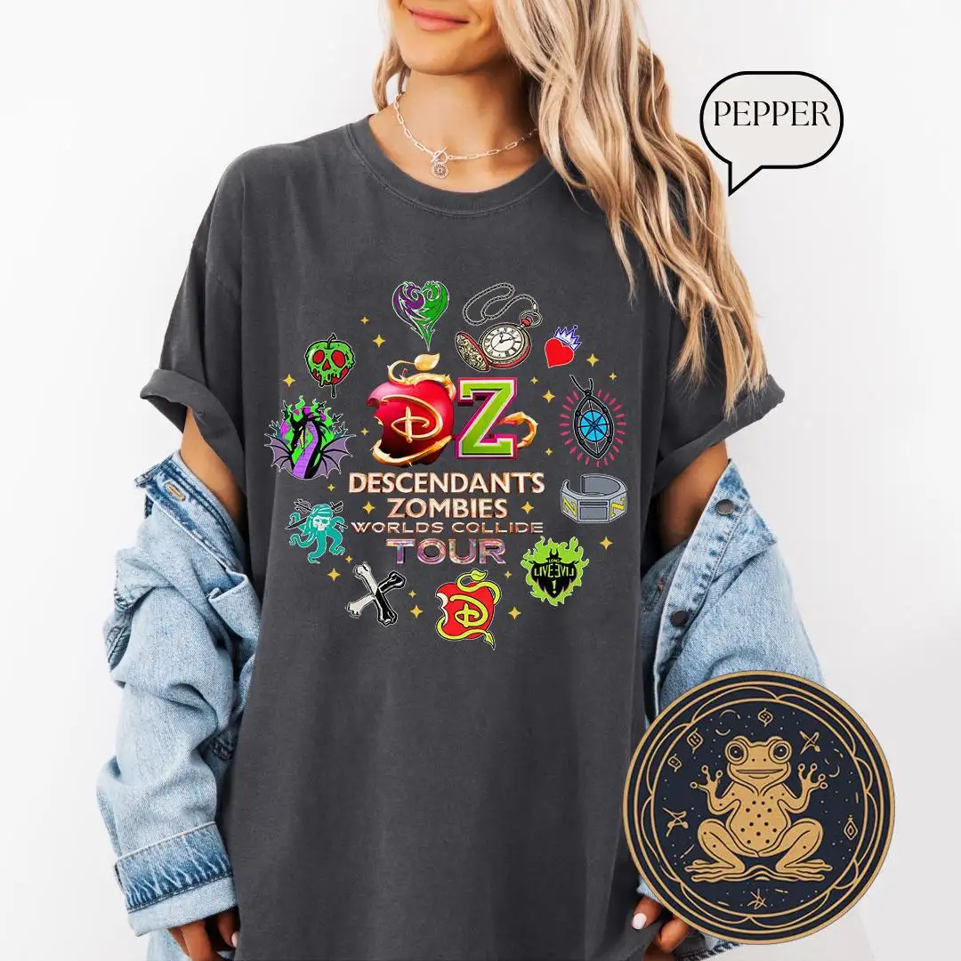 Disney Zombies Worlds Collide Tour Shirt