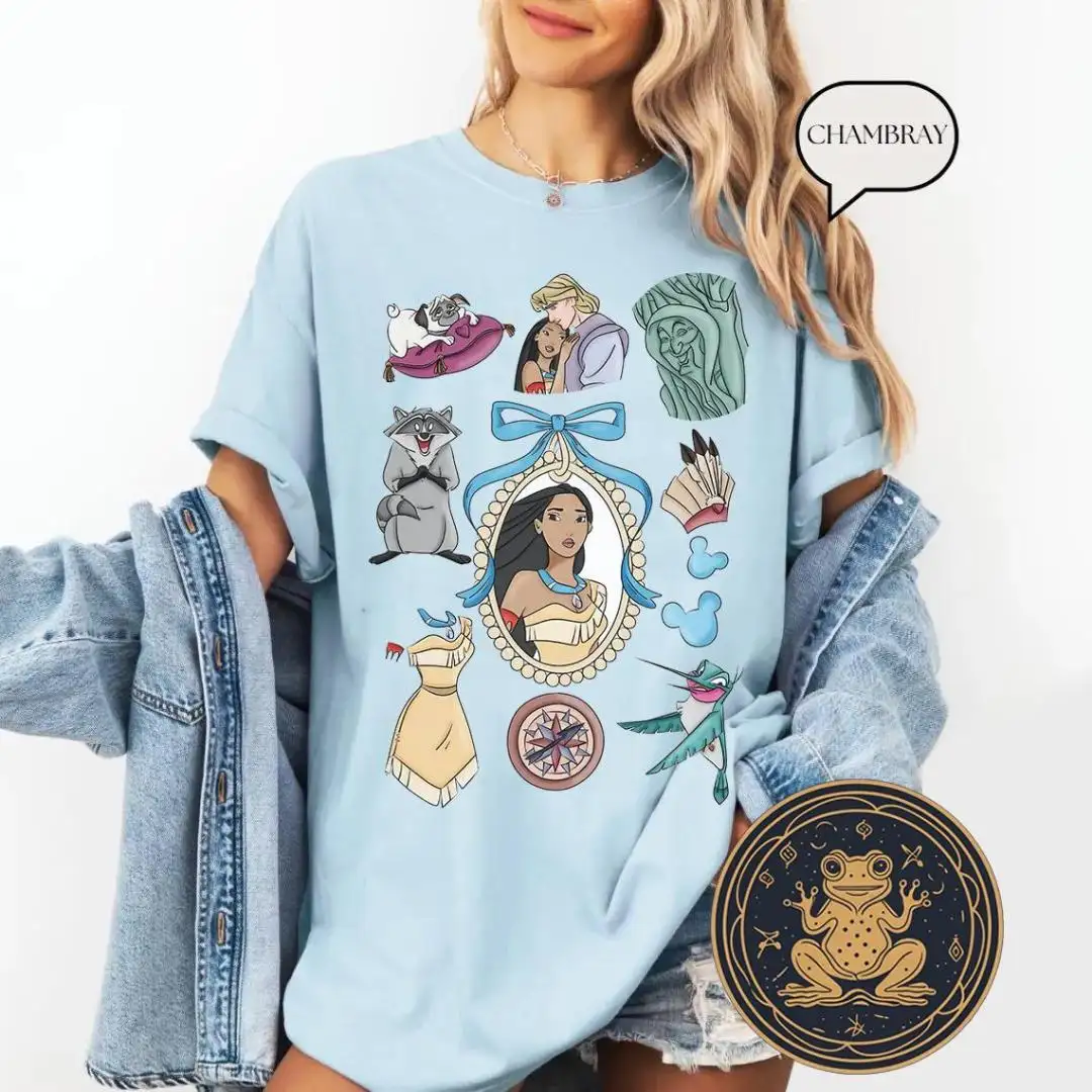 Retro Disney Pocahontas Vacation Shirt for Disneyland Trips