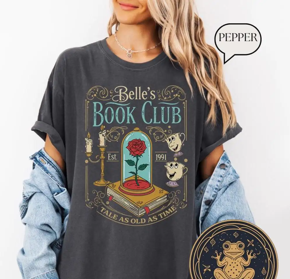 Vintage Book Club Shirt for Beauty and the Beast Fans