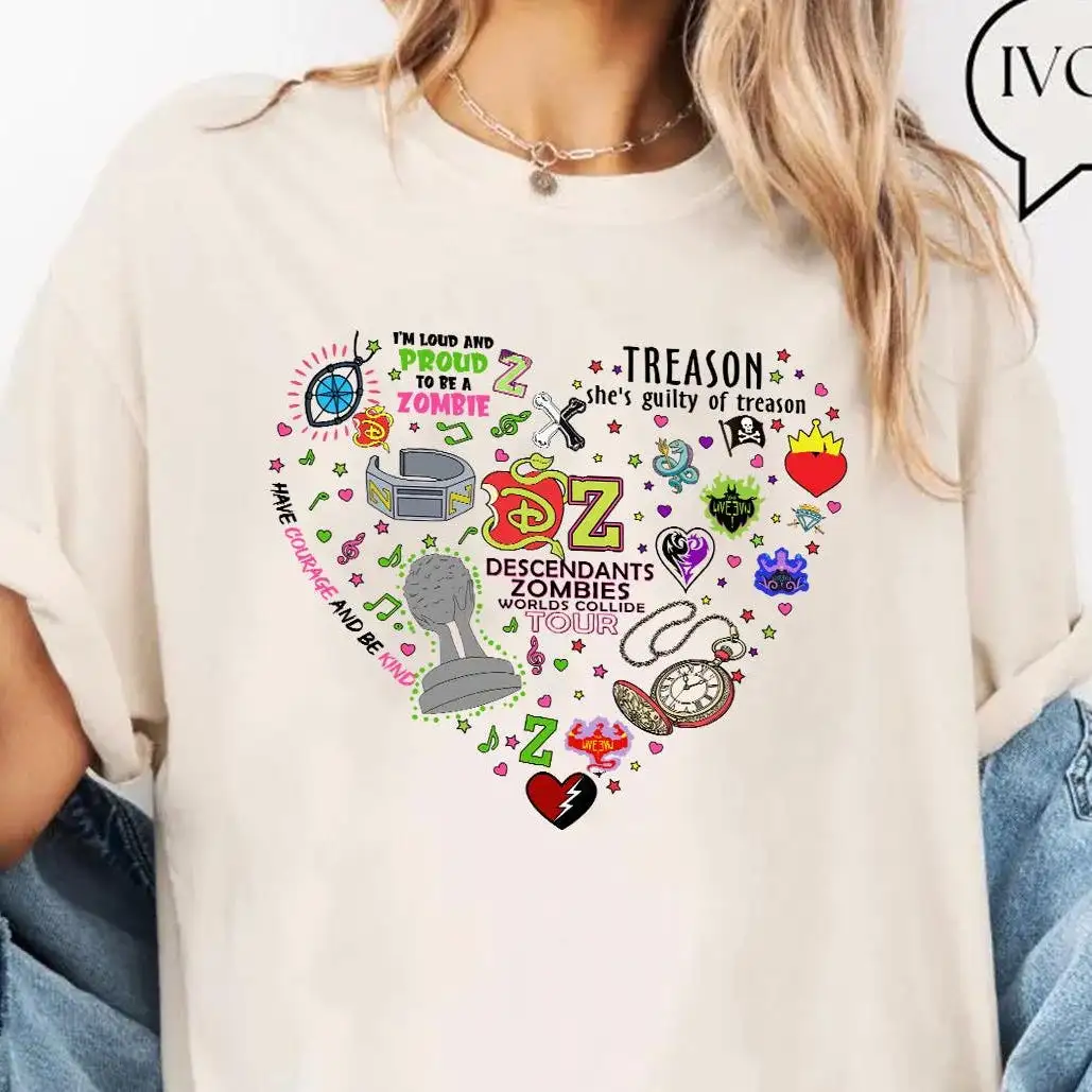 Disney Zombies Worlds Collide Tour Shirt