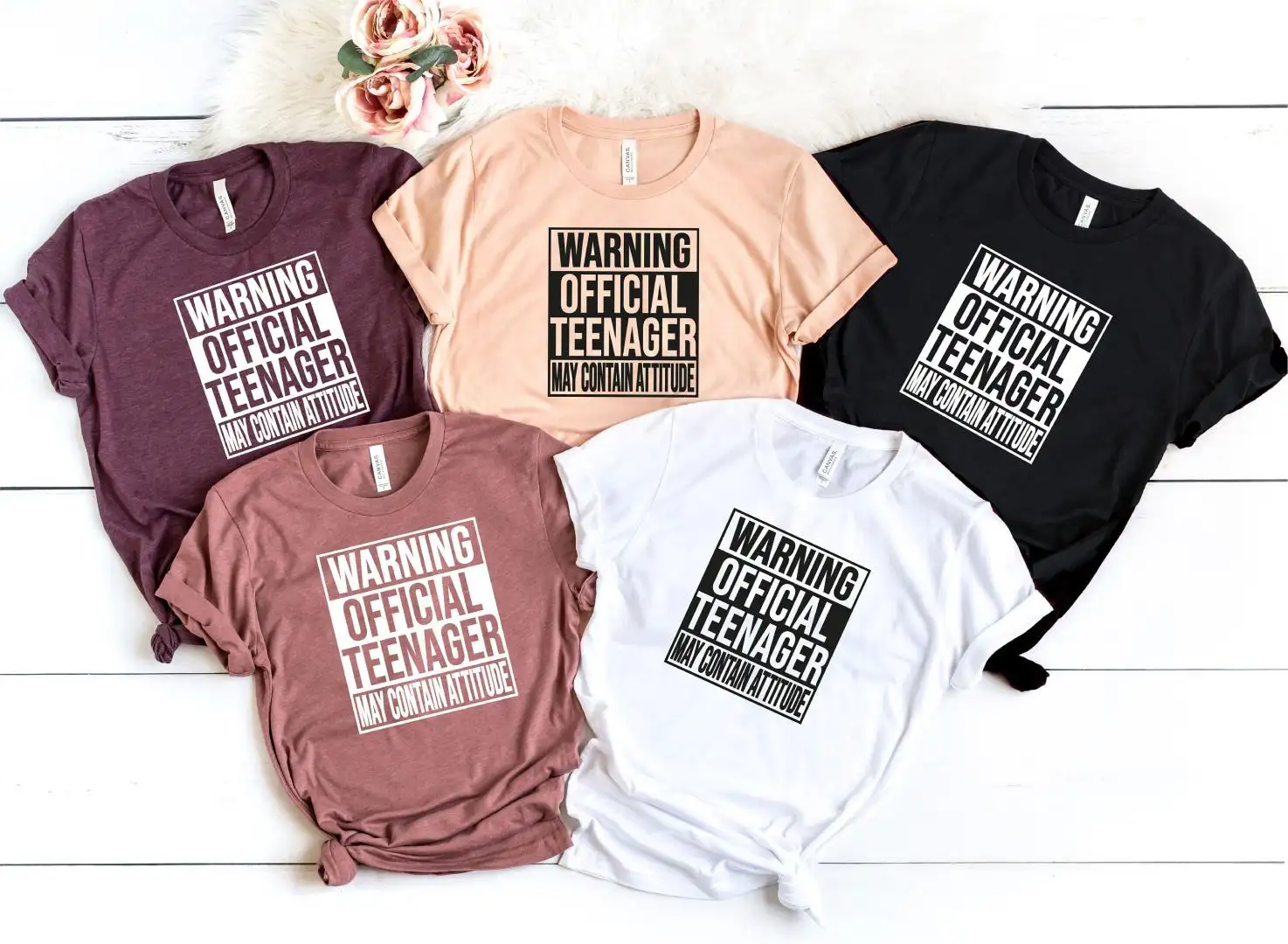Funny Warning Teenager Shirt with Attitude