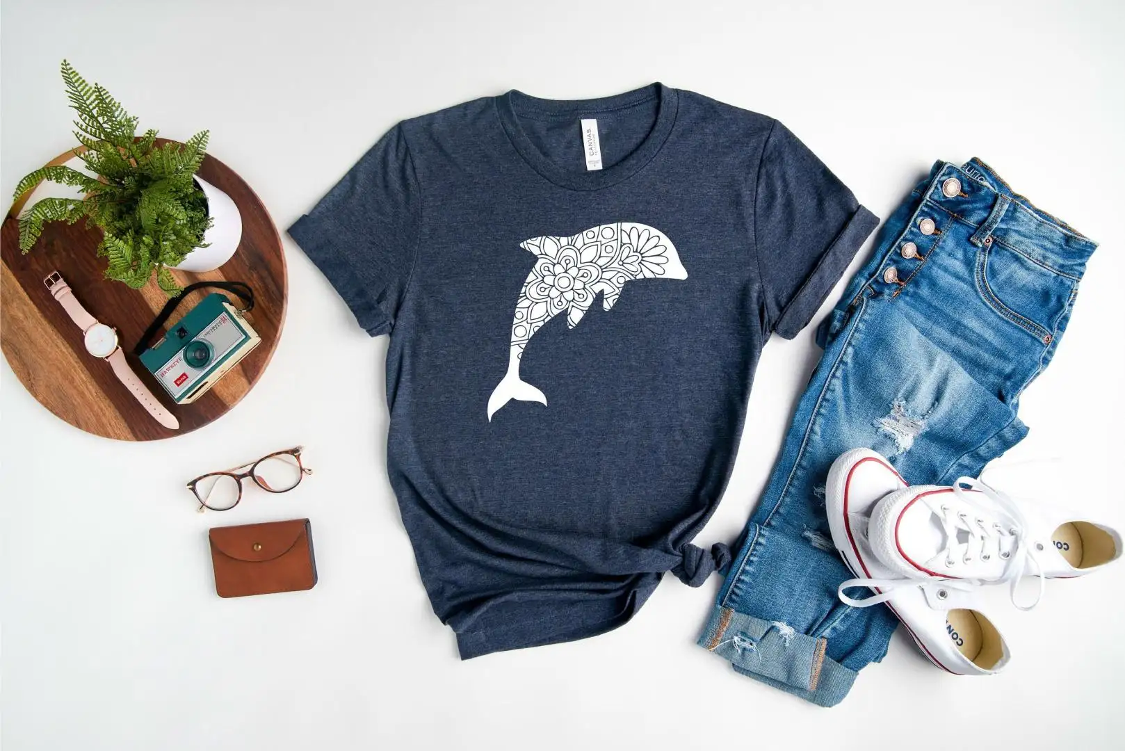 Dolphin Mandala Shirt for Animal Lovers