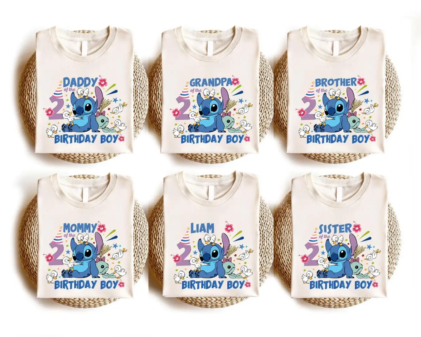 Disney Stitch Birthday Boy Shirt for Family Party