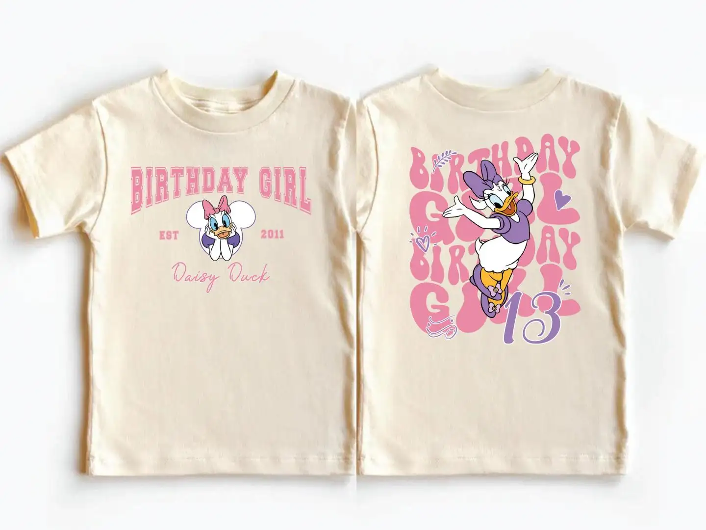 Disney Daisy Duck Birthday Shirt for Girls