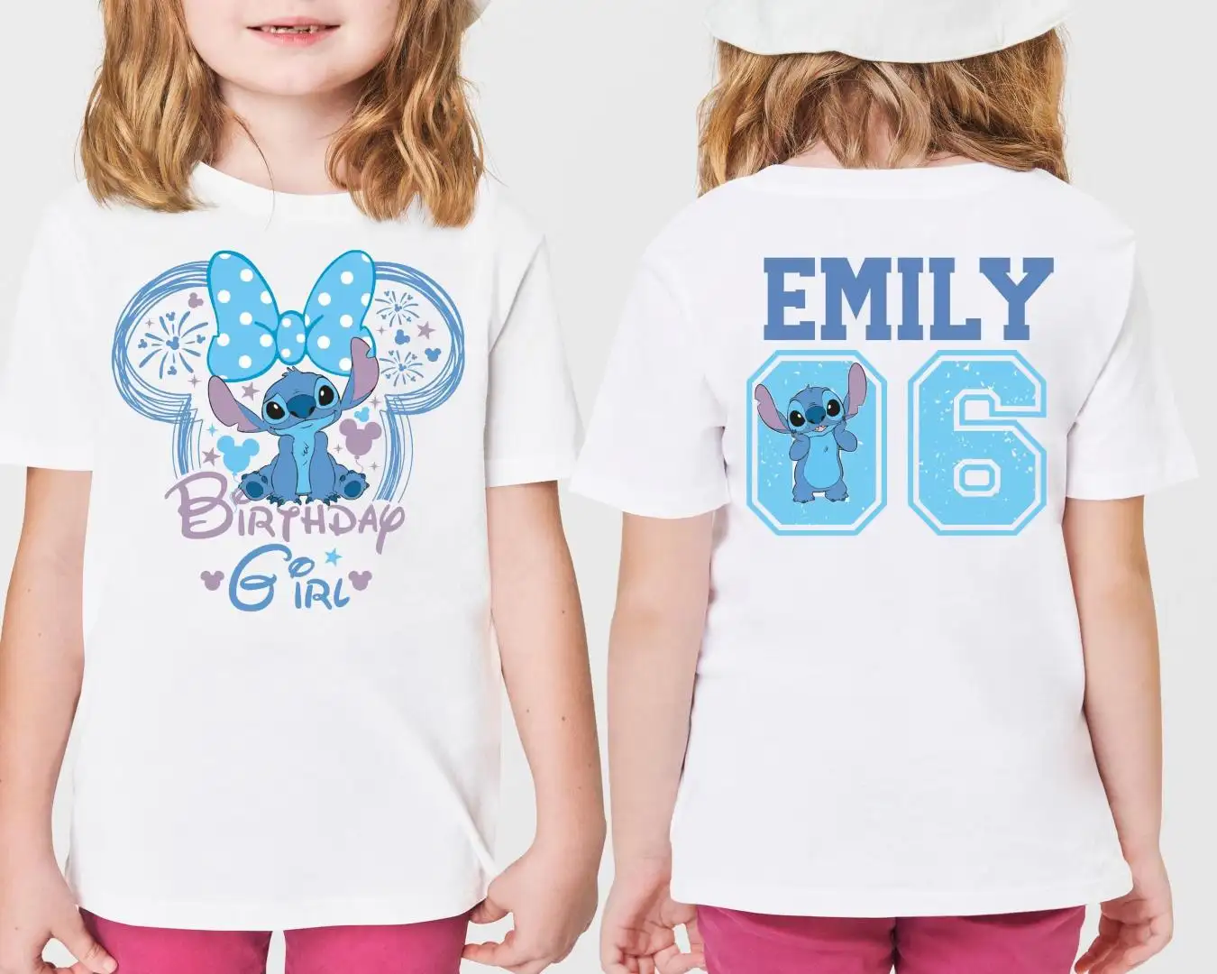 Personalized Lilo & Stitch Birthday Girl Shirt