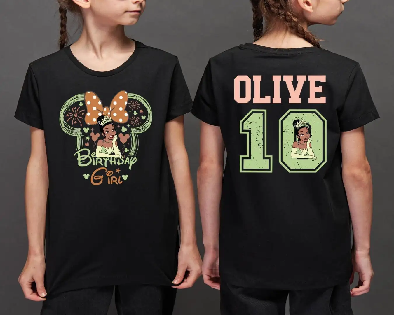 Princess Tiana Birthday Shirt for Kids Disney Trip