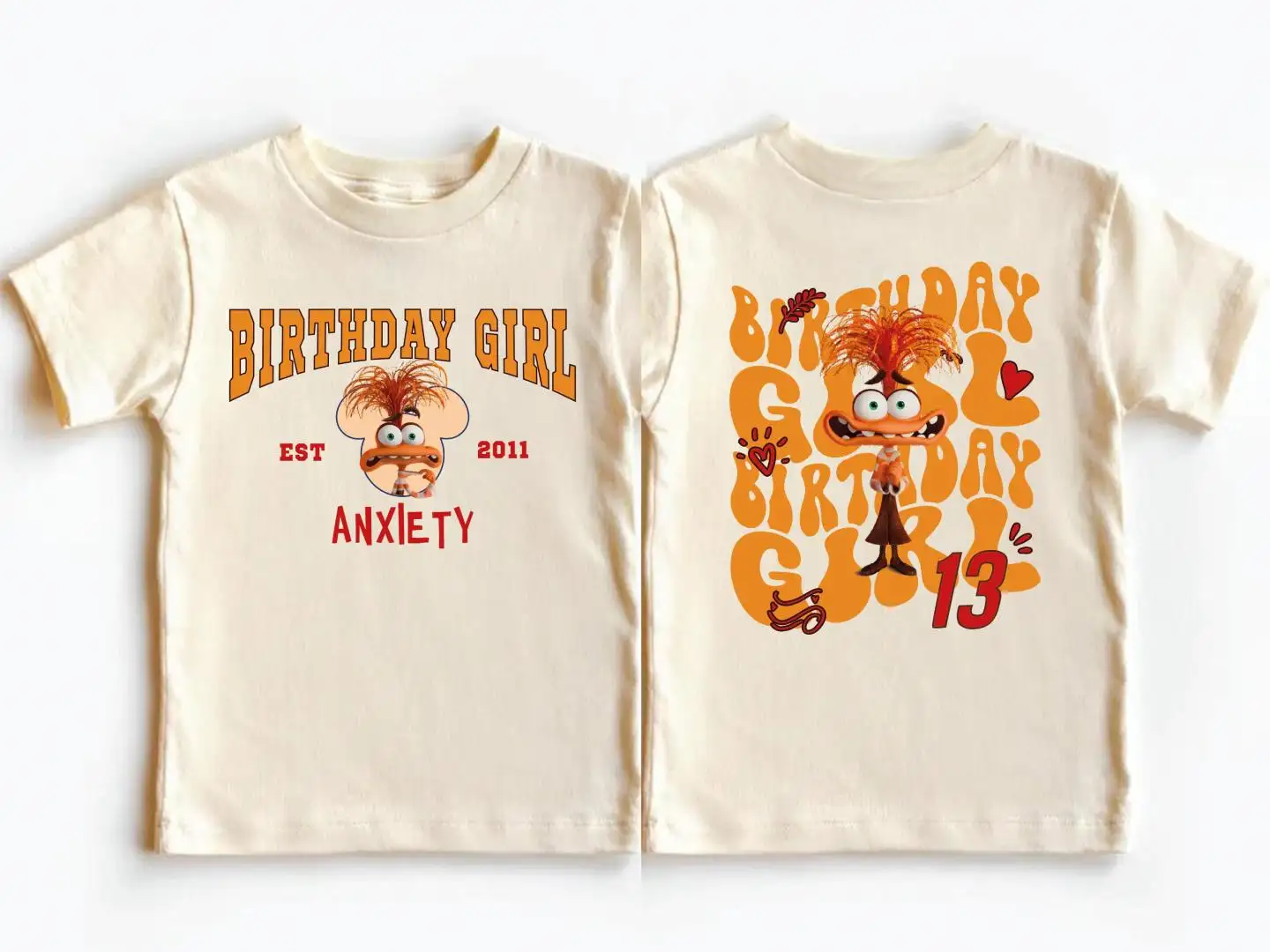 Disney Pixar Inside Out Anxiety Shirt for Birthday Girl