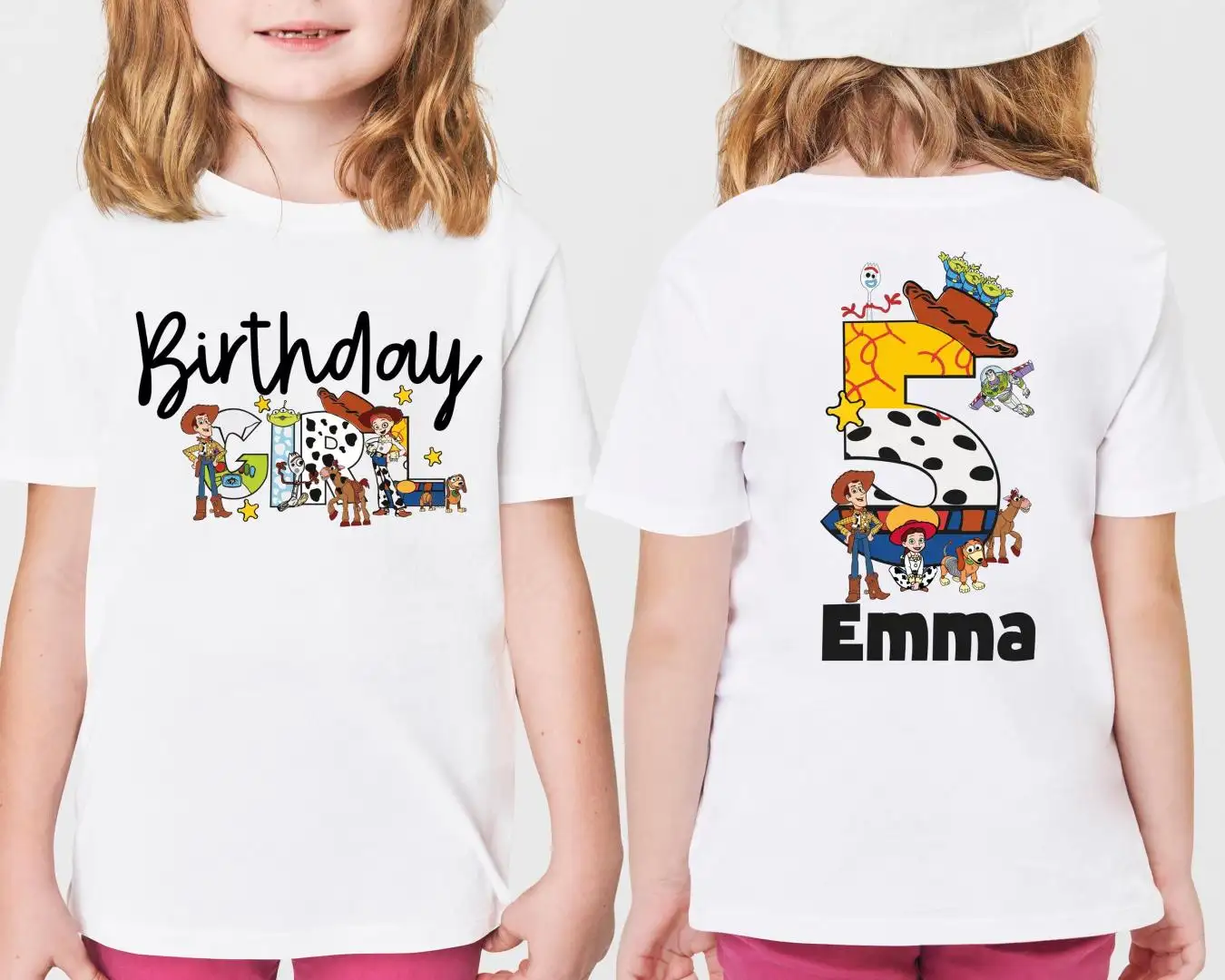 Custom Disney Toy Story Birthday Girl Shirt