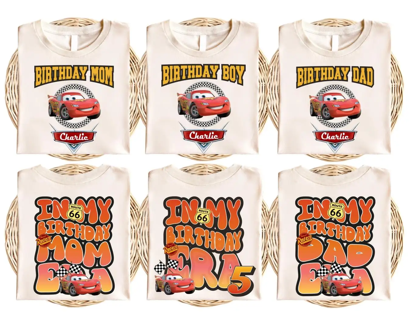 Lightning McQueen Birthday Boy Shirt for Disney Cars Party