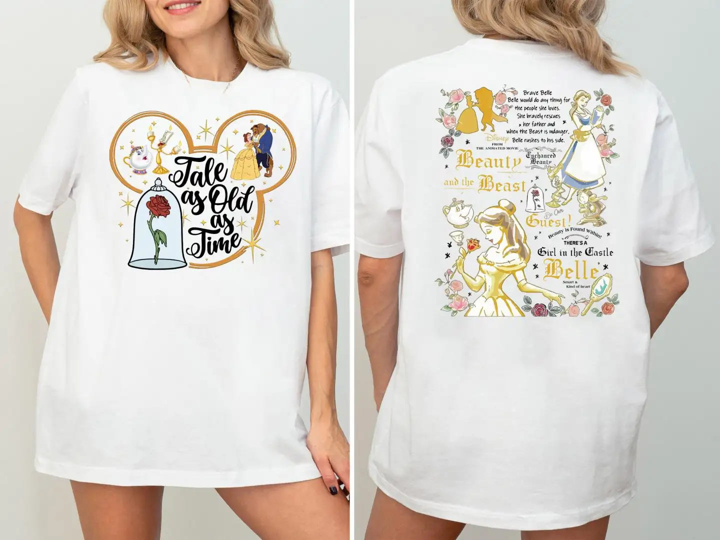 Disney Beauty and the Beast Shirt for Girls