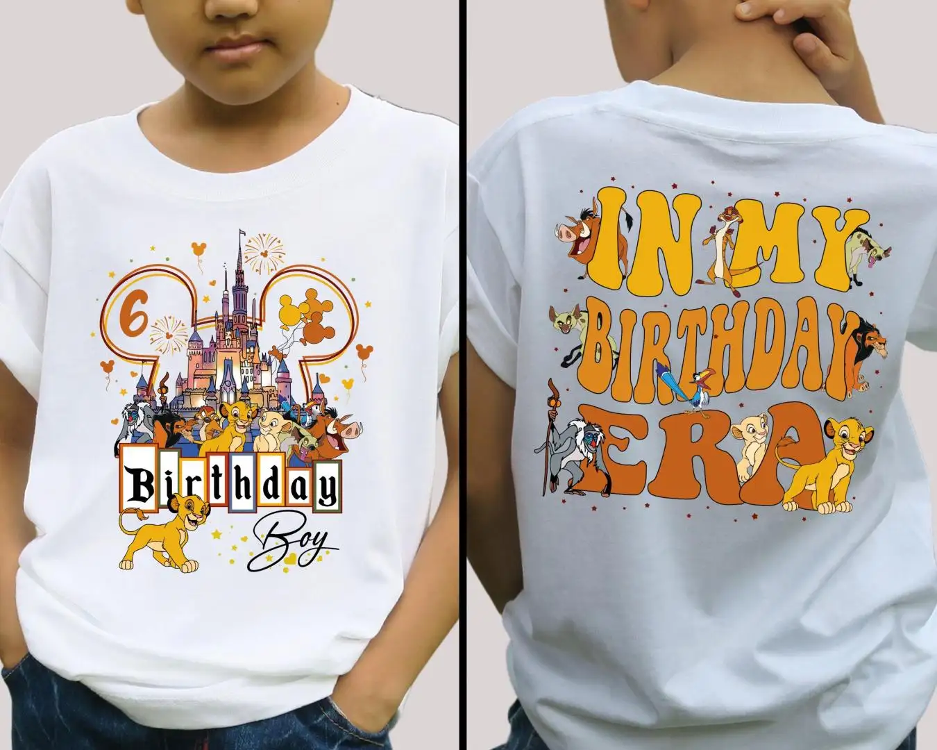 Custom Lion King Birthday Boy Shirt for Disneyland Trip