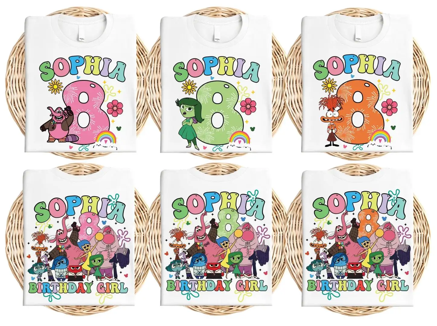 Disney Inside Out Birthday Girl Shirt for Kids Party