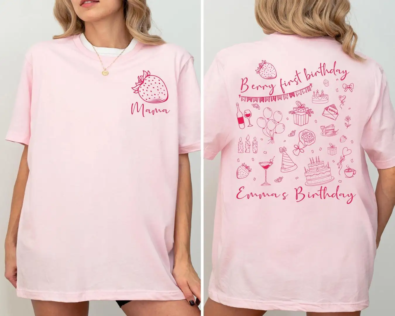Berry First Birthday Family Matching Shirt for Girls
