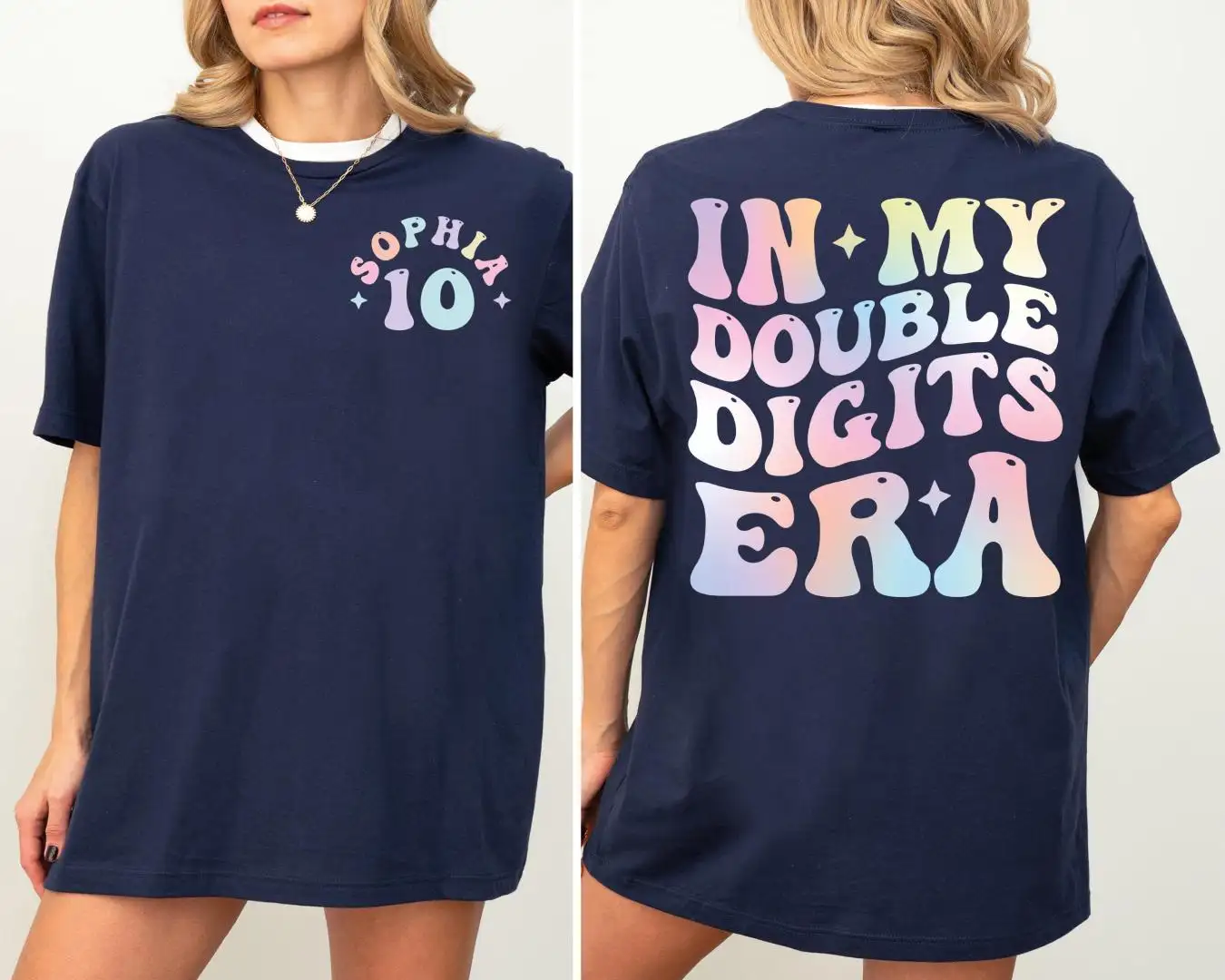 Double Digits Era Birthday Shirt for Girls