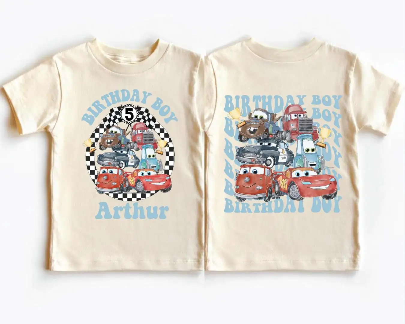 Disney Cars Birthday Boy Shirt for Lightning McQueen Party