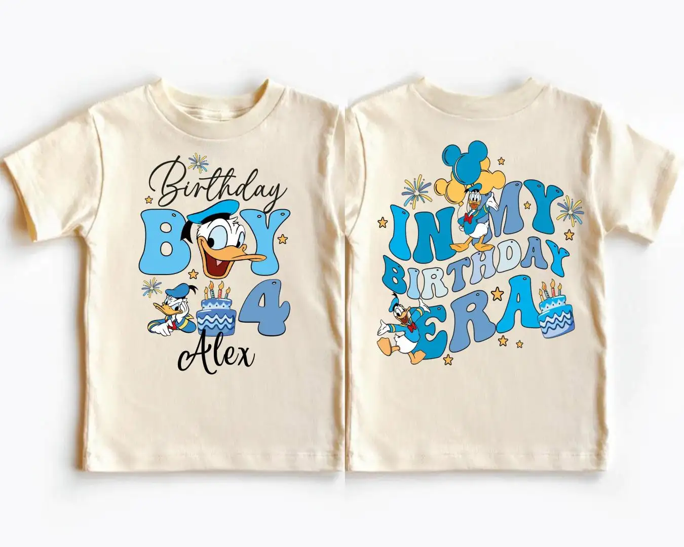 Donald Duck Birthday Boy Shirt for Kids Disney Era