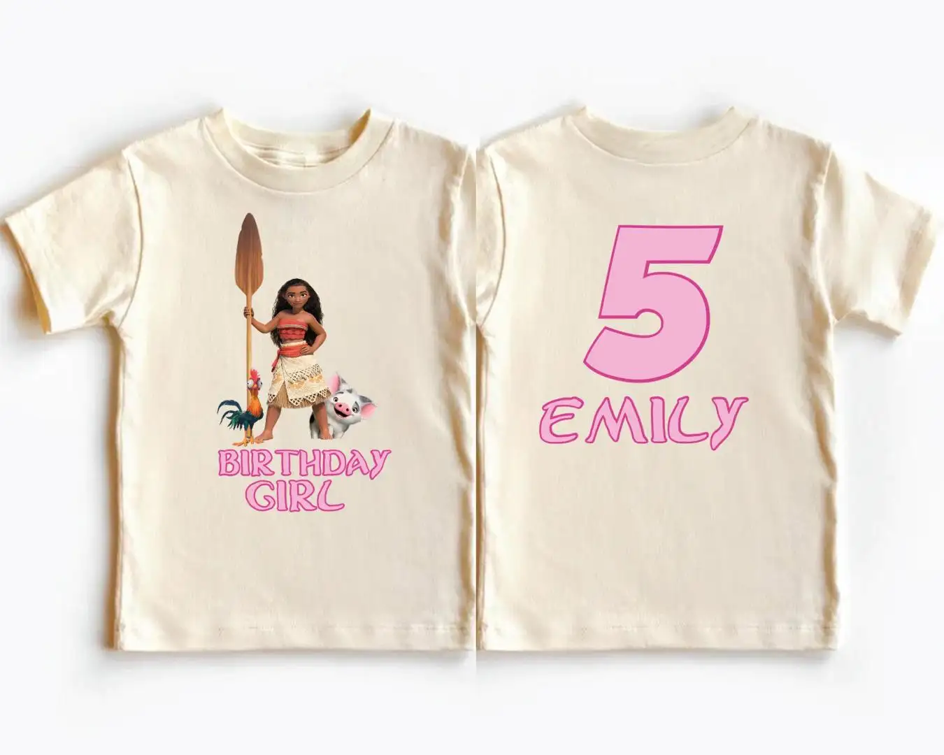 Moana Birthday Shirt for Girls Disney Princess
