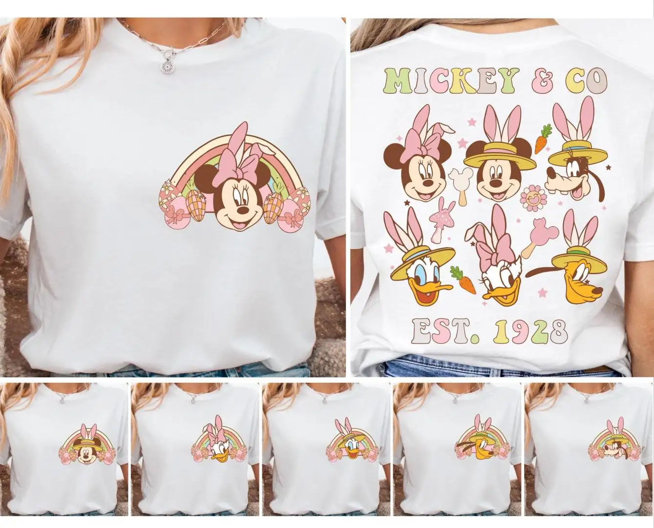 Vintage Disney Easter Shirt for Family Vacation Matching