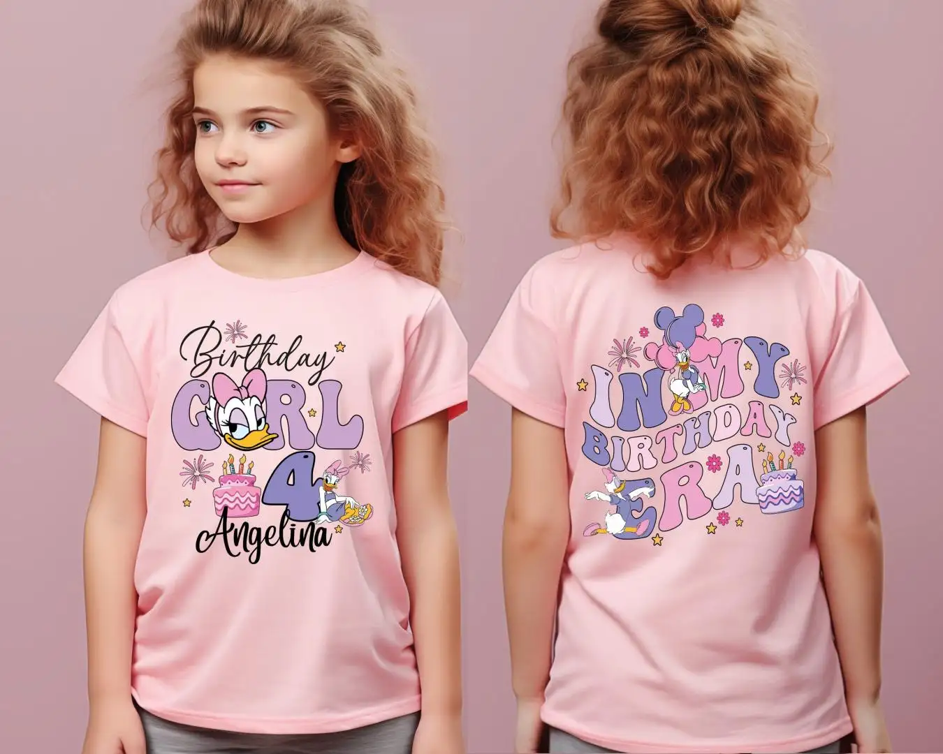 Disney Daisy Duck Birthday Girl Shirt for Kids