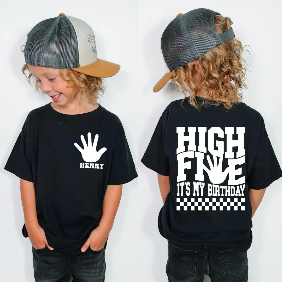 5th Birthday Shirt for Kids | Personalized Party Gift