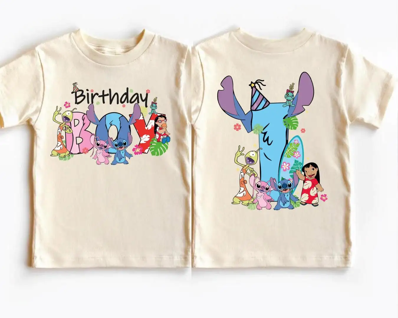 Disney Lilo & Stitch Birthday Boy Shirt for Family Party