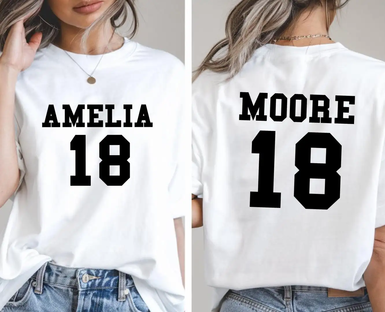 Custom Football Shirt Personalized Men's Sports Day Gift