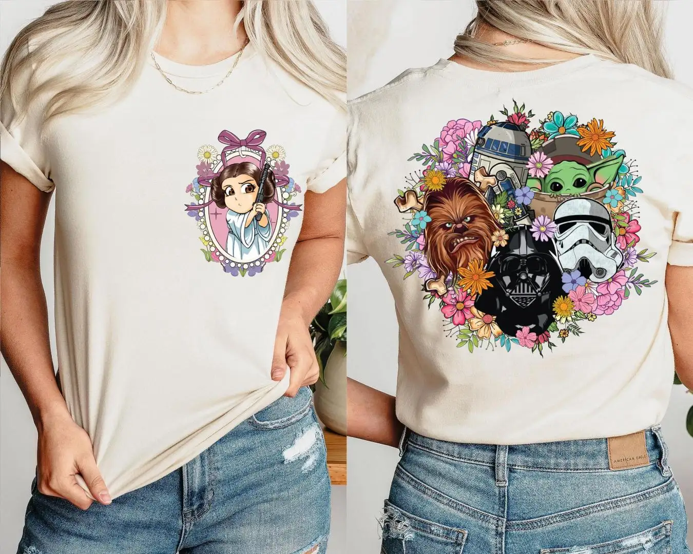 Star Wars Floral Shirt for Family Matching