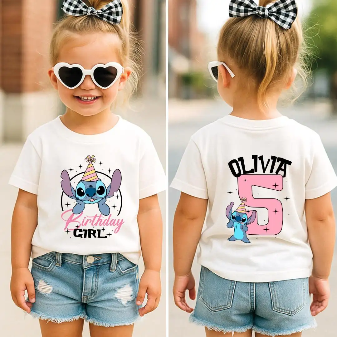 Stitch Birthday Girl Shirt | Disneyland Toddler Gift
