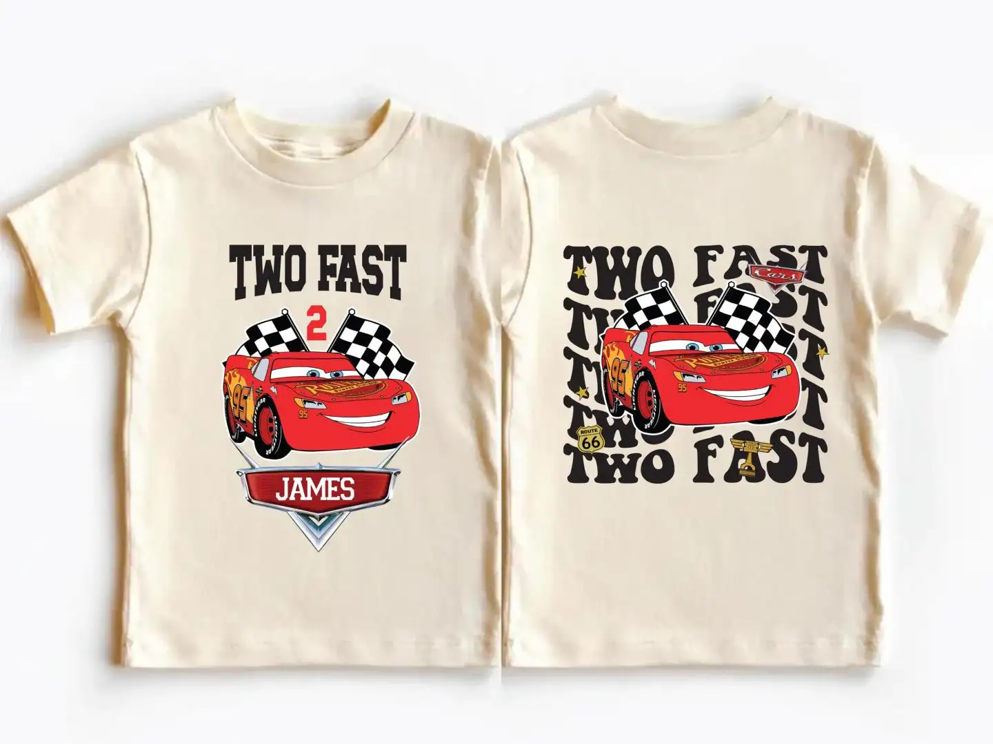Disney Cars McQueen Birthday Shirt for Kids