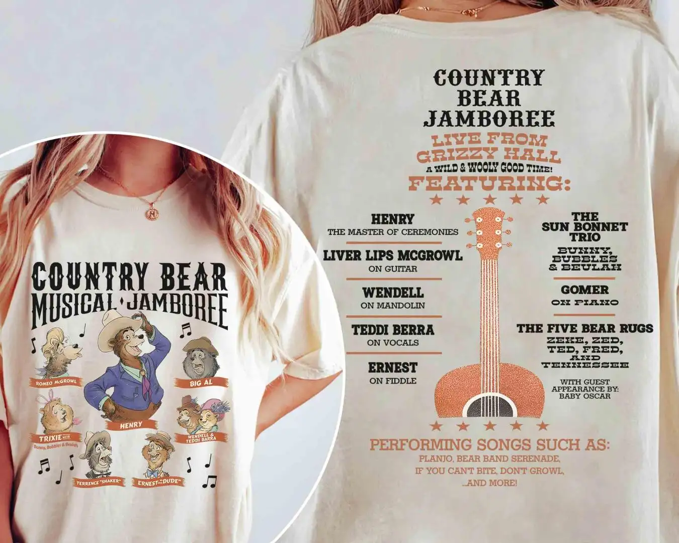 Vintage Disney Country Bear Jamboree Musical Shirt