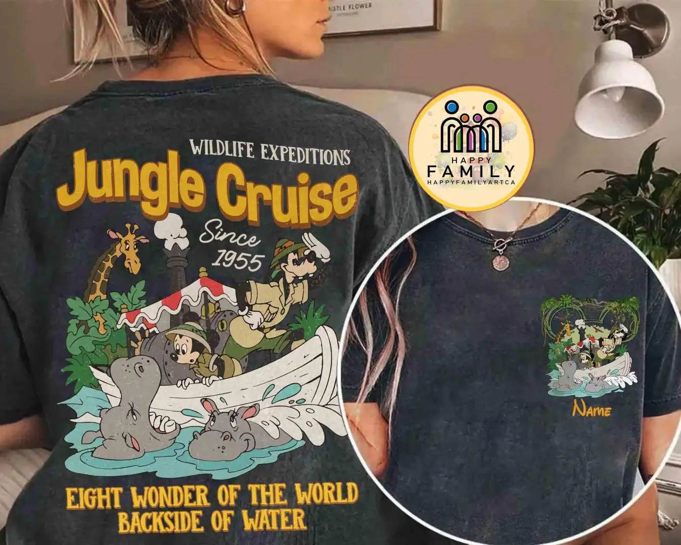 Retro Disney Jungle Cruise Shirt With Backside Of Water