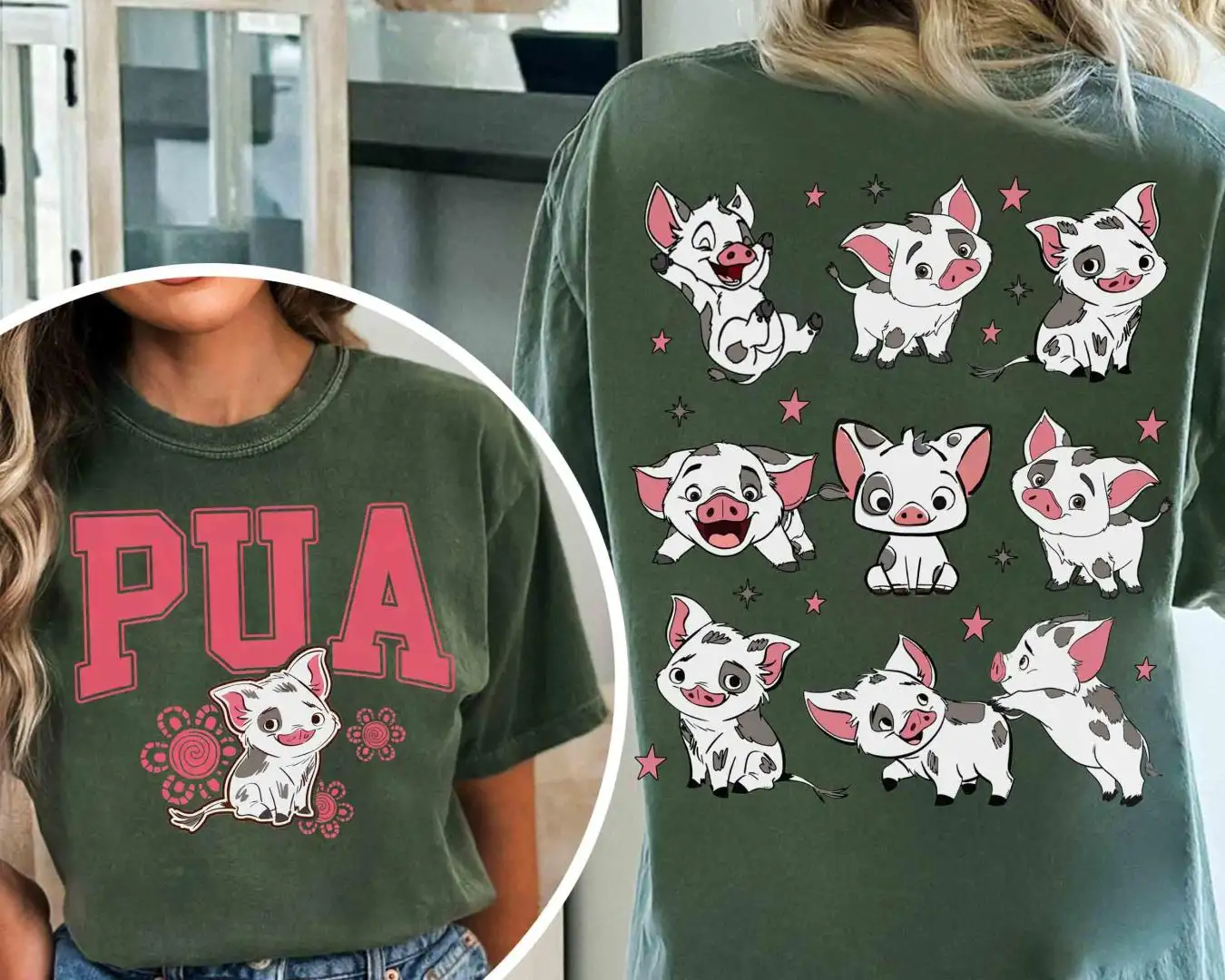 Disney Moana 2 Movie 2025 Shirt | Pua Pig Floral Magic Kingdom Gift